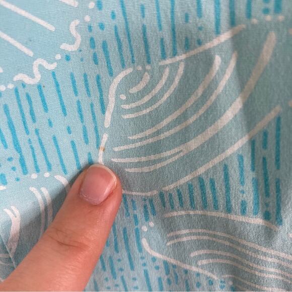 Lilly Pulitzer | Vintage Blue Shell Print Cropped Pants 6 - Picture 4 of 6